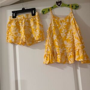 Jumping Beans Yellow Floral Kids Matching Set